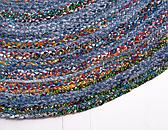 3' 3 x 3' 3 Braided Chindi Round Rug thumbnail