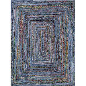 9' x 12' Braided Chindi Rug