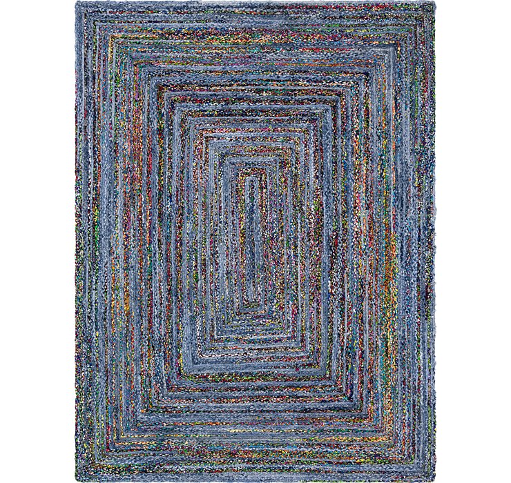 9' x 12' Braided Chindi Rug