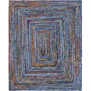 Unique Loom 8' x 10' Braided Chindi Rug