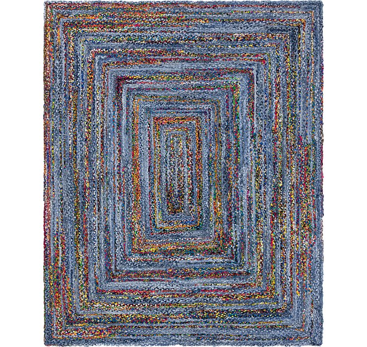 8' x 10' Braided Chindi Rug