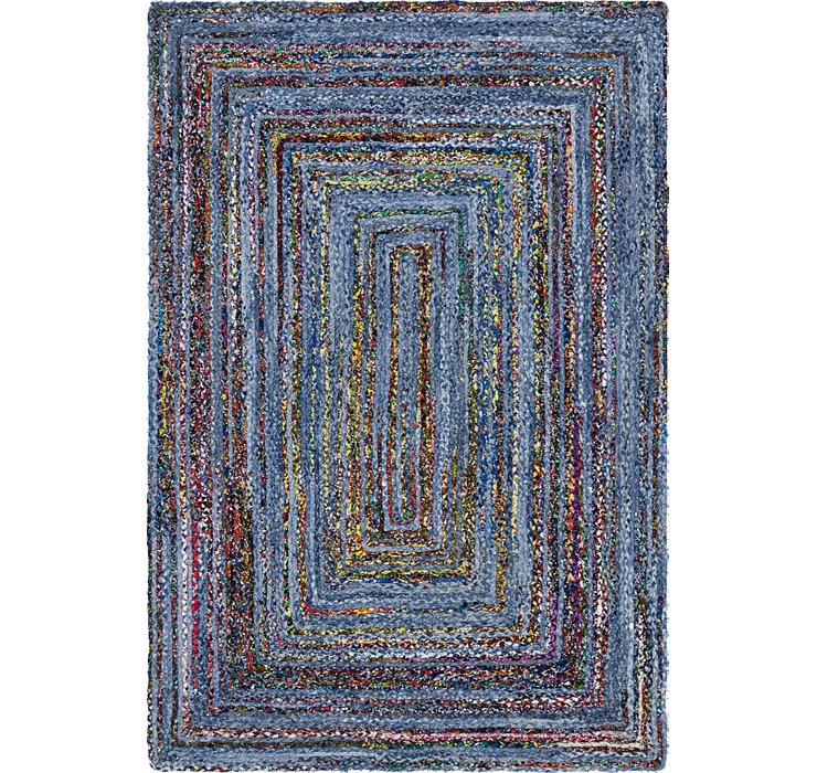 6' x 9' Braided Chindi Rug