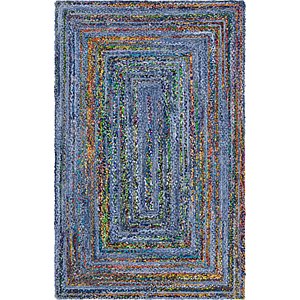 Unique Loom 5' x 8' Braided Chindi Rug