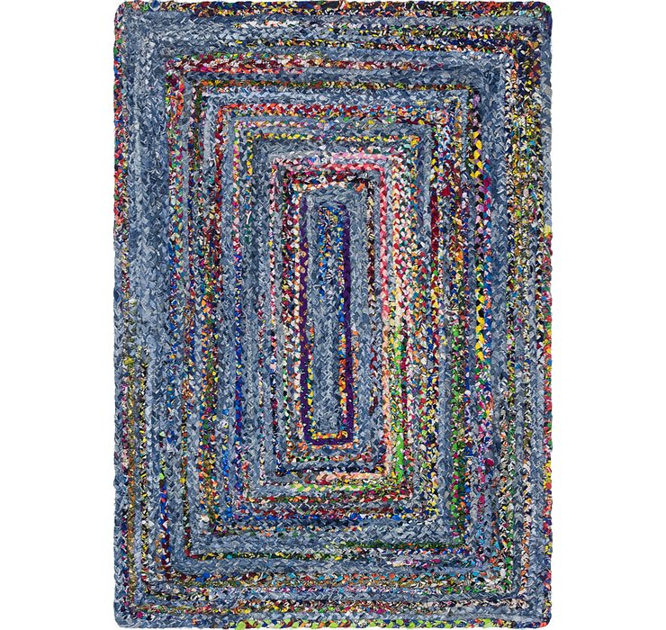 4' x 6' Braided Chindi Rug