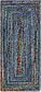 2' 6 x 6' 1 Braided Chindi Runner Rug thumbnail