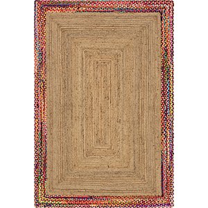 Unique Loom 6' x 9' Braided Jute Rug