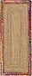 Unique Loom 2' 6 x 6' Braided Jute Runner Rug thumbnail image 1
