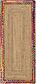 2' 6 x 6' Braided Jute Runner Rug thumbnail