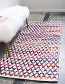 2' 6 x 6' Braided Chindi Runner Rug thumbnail