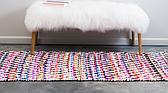 2' 6 x 6' Braided Chindi Runner Rug thumbnail