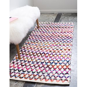 Unique Loom 2' 6 x 6' Braided Chindi Runner Rug