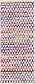 2' 6 x 6' Braided Chindi Runner Rug thumbnail