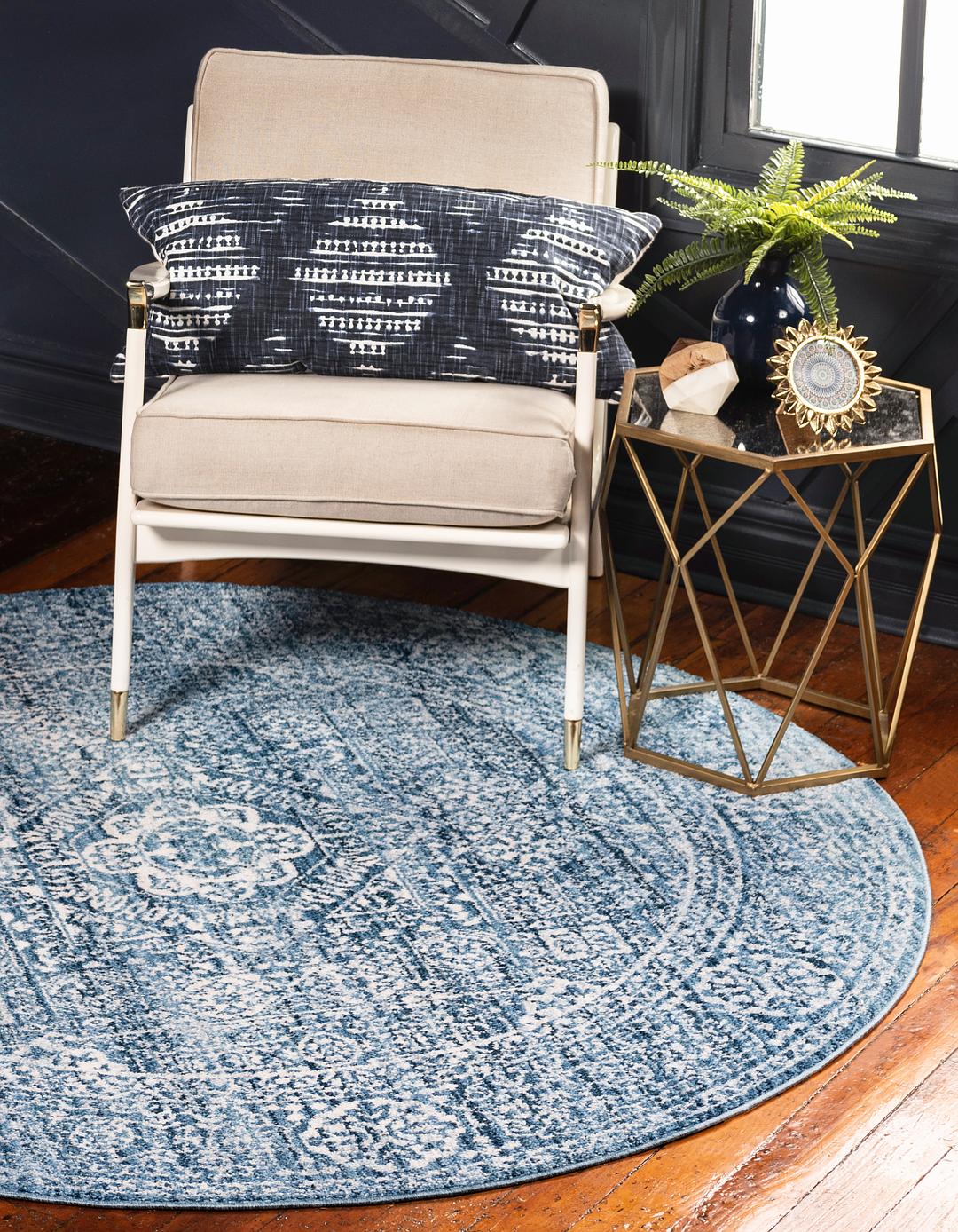 Blue 3 X Brooklyn Round Rug Area Rugs Ca Main 3 X Brooklyn Round Rug Photo
