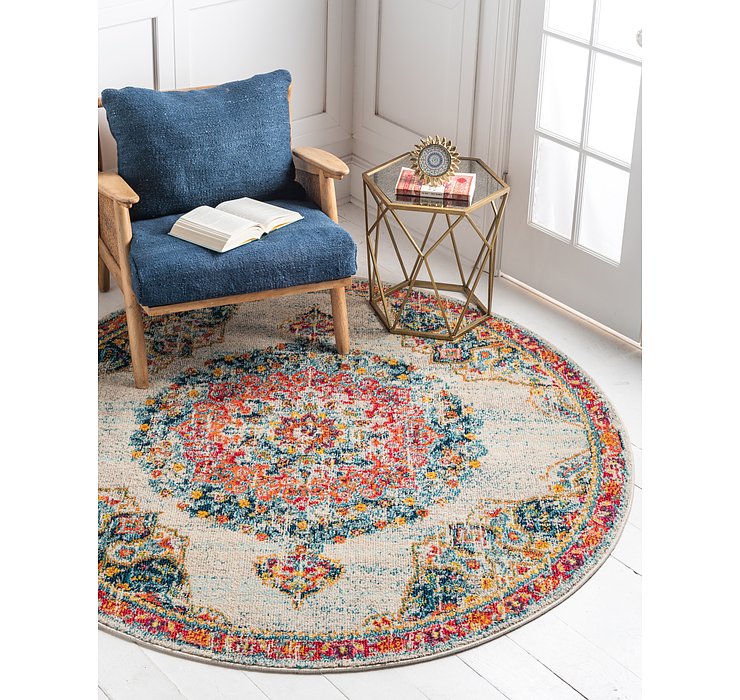 6' x 6' Carrington Round Rug