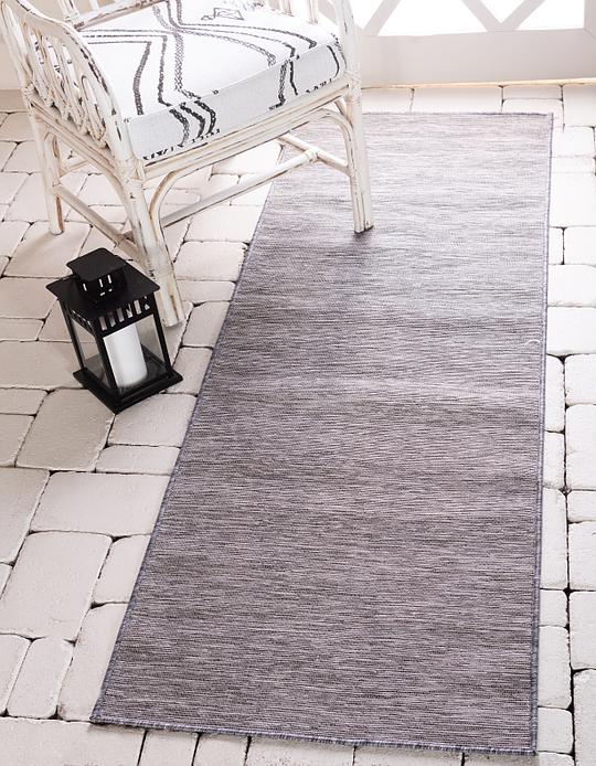 Gray Unique Loom 2 X 6 Outdoor Patio Runner Rug Area Rugs Com Main Image Of Rug