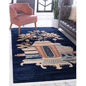 Unique Loom 5' x 8' Gansu Rug