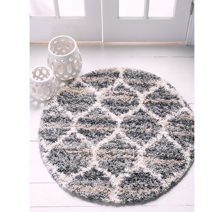 5' x 5' Lagom Shag Round Rug