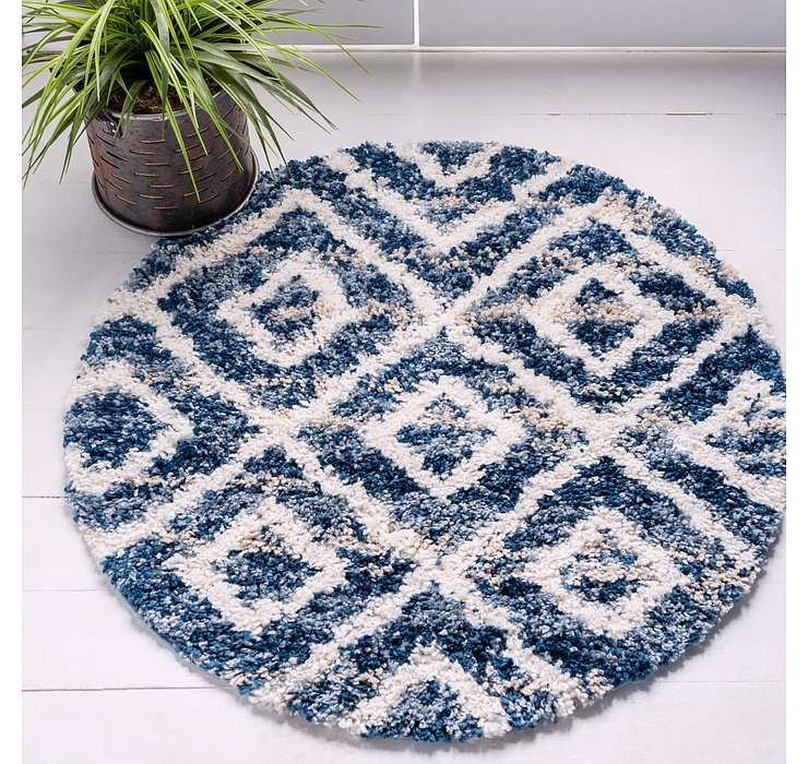 5' x 5' Lagom Shag Round Rug