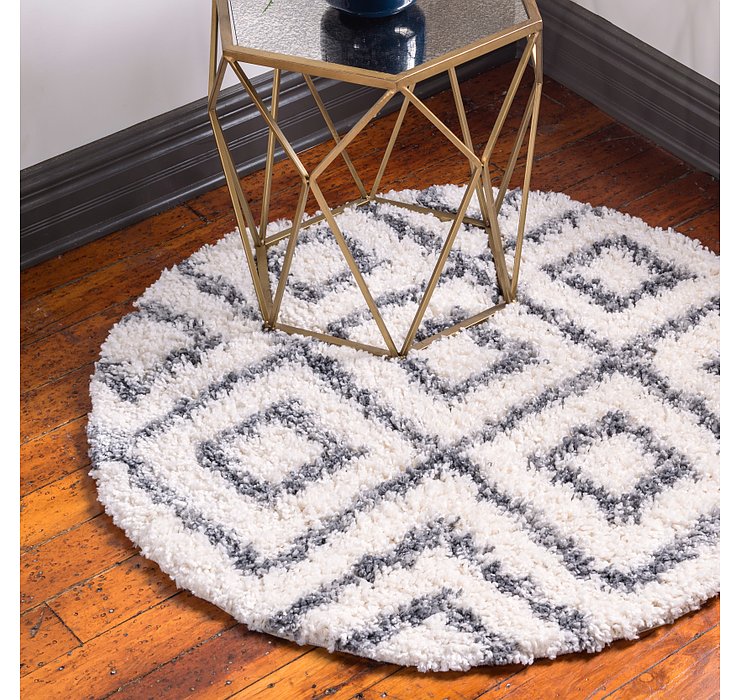 5' x 5' Athena Shag Round Rug
