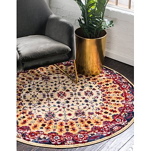 Unique Loom 5' x 5' District Round Rug