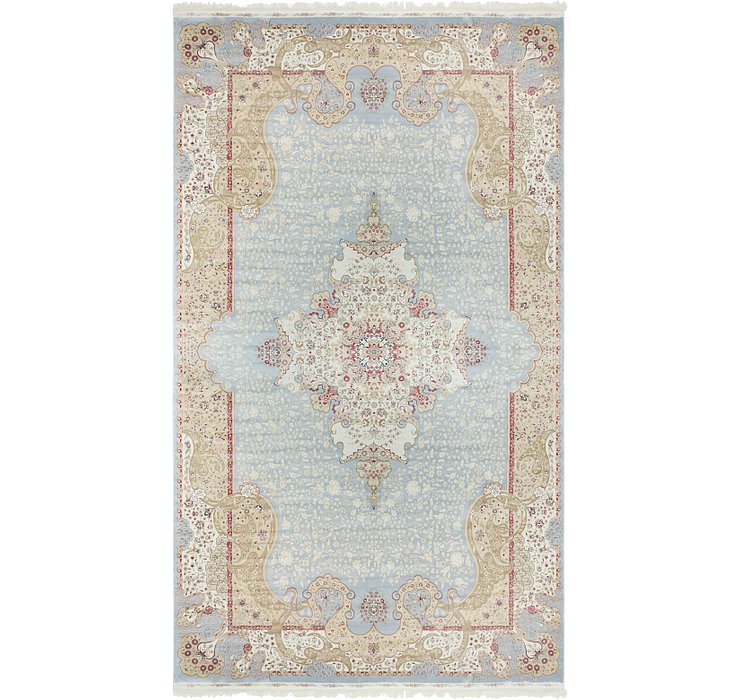 9' 10 x 16' 5 Qom Bamboo Silk Rug