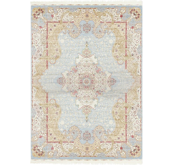 9' 2 x 12' 6 Qom Bamboo Silk Rug