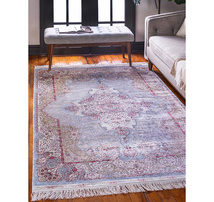 9' 10 x 16' 5 Qom Bamboo Silk Rug