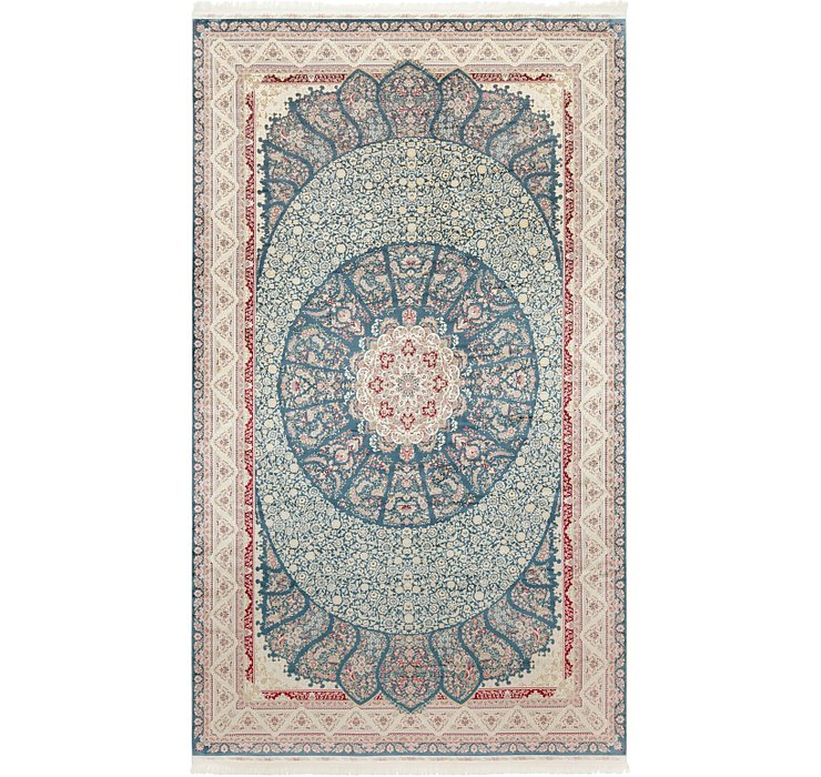 9' 10 x 16' 5 Qom Bamboo Silk Rug