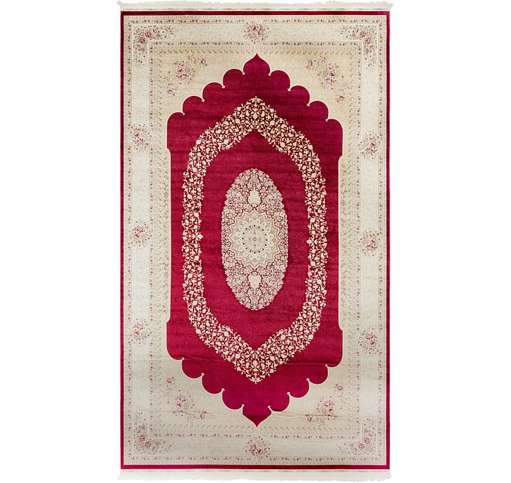9' 10 x 16' 5 Qom Bamboo Silk Rug