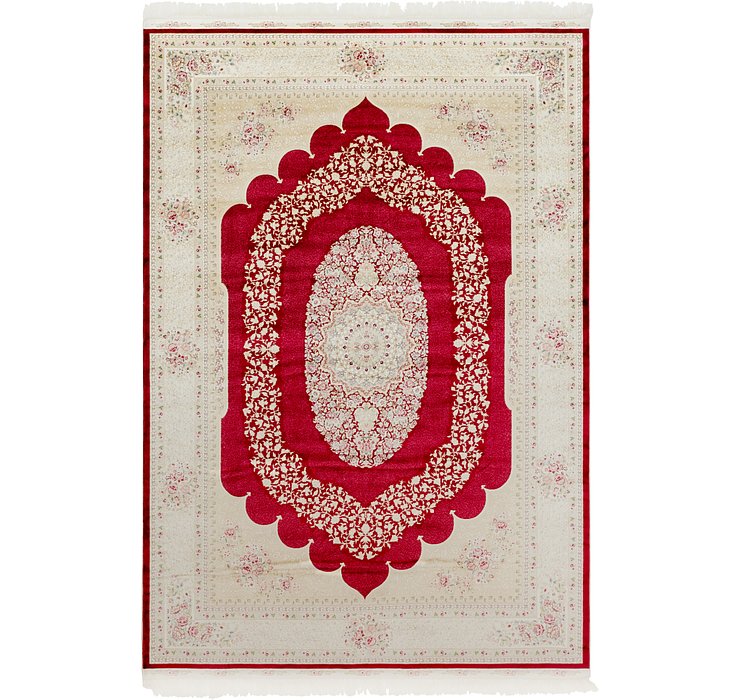 6' 7 x 9' 10 Qom Bamboo Silk Rug