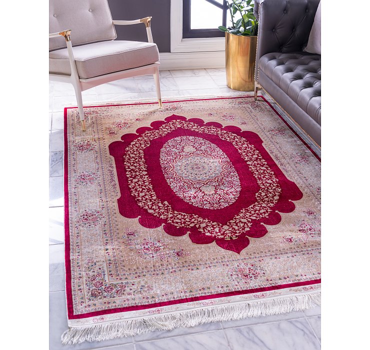 9' 10 x 16' 5 Qom Bamboo Silk Rug