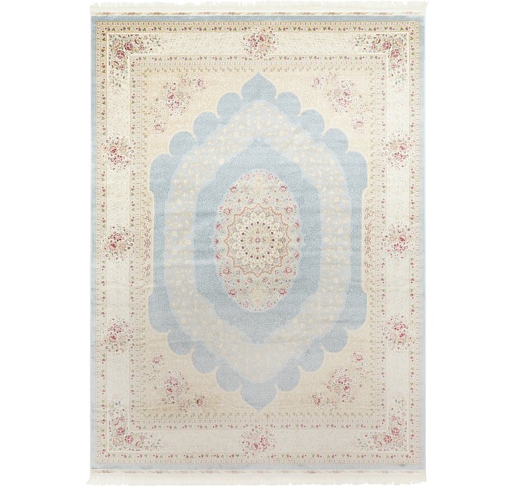 9' 2 x 12' 6 Qom Bamboo Silk Rug