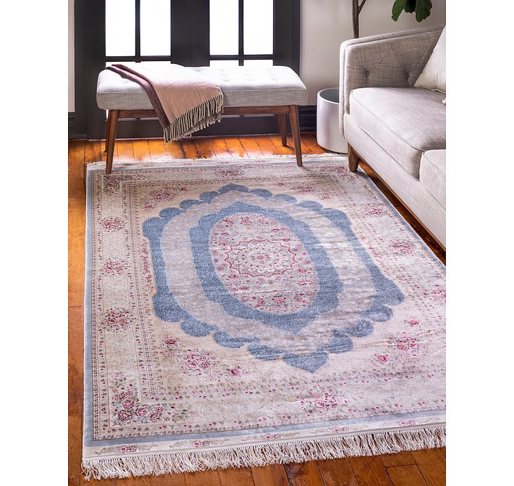 9' 10 x 16' 5 Qom Bamboo Silk Rug