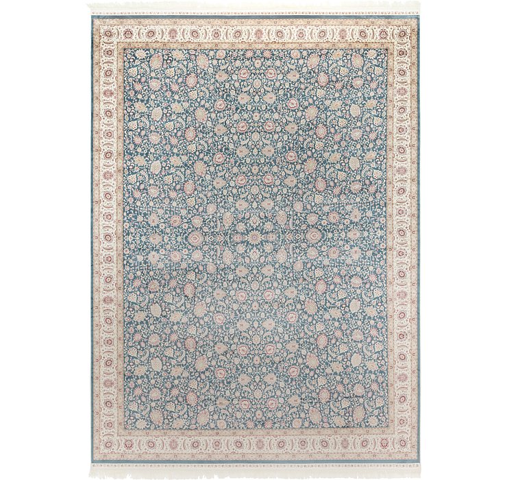 9' 2 x 12' 6 Qom Bamboo Silk Rug