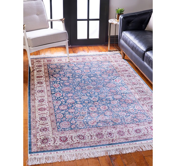 9' 10 x 16' 5 Qom Bamboo Silk Rug