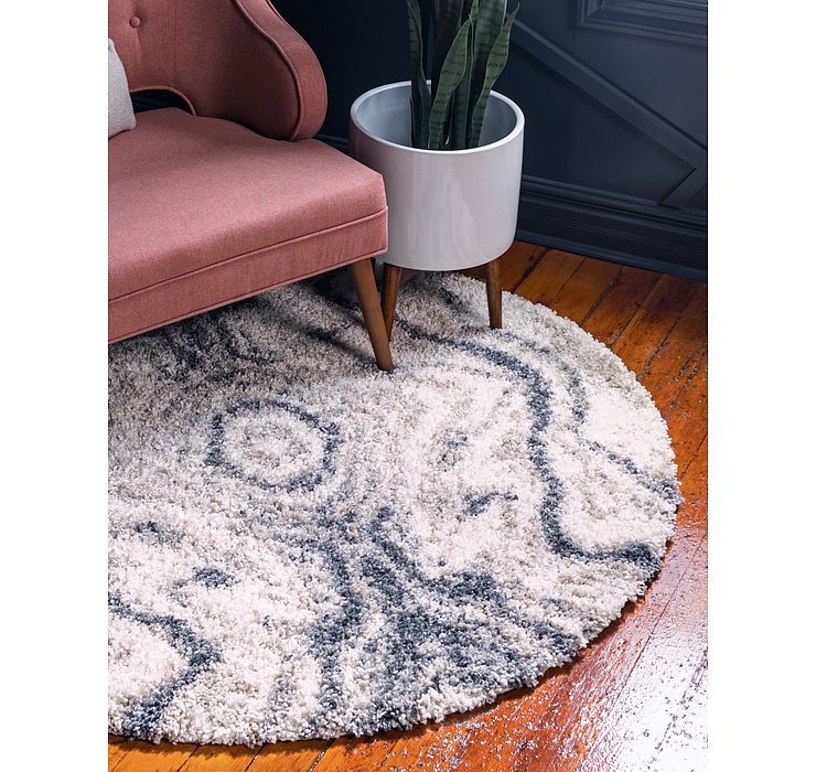 5' x 5' Lagom Shag Round Rug