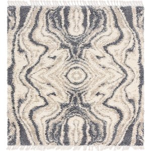 Unique Loom 8' x 8' Lagom Shag Square Rug