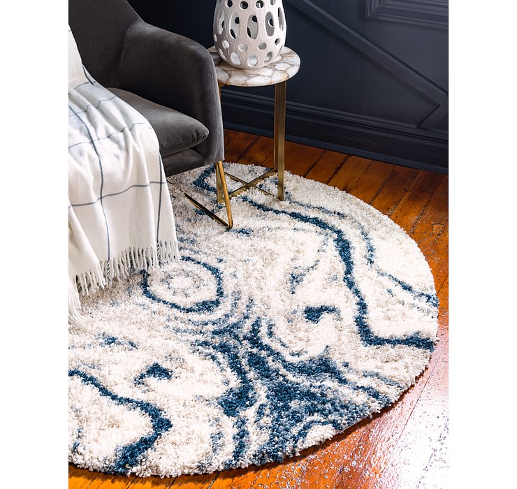 3' 3 x 3' 3 Lagom Shag Round Rug