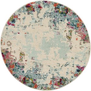 Unique Loom 4' x 4' Chromatic Round Rug