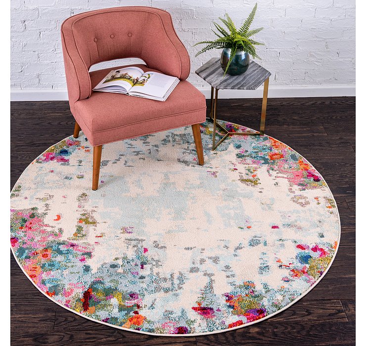 4' x 4' Spectrum Round Rug