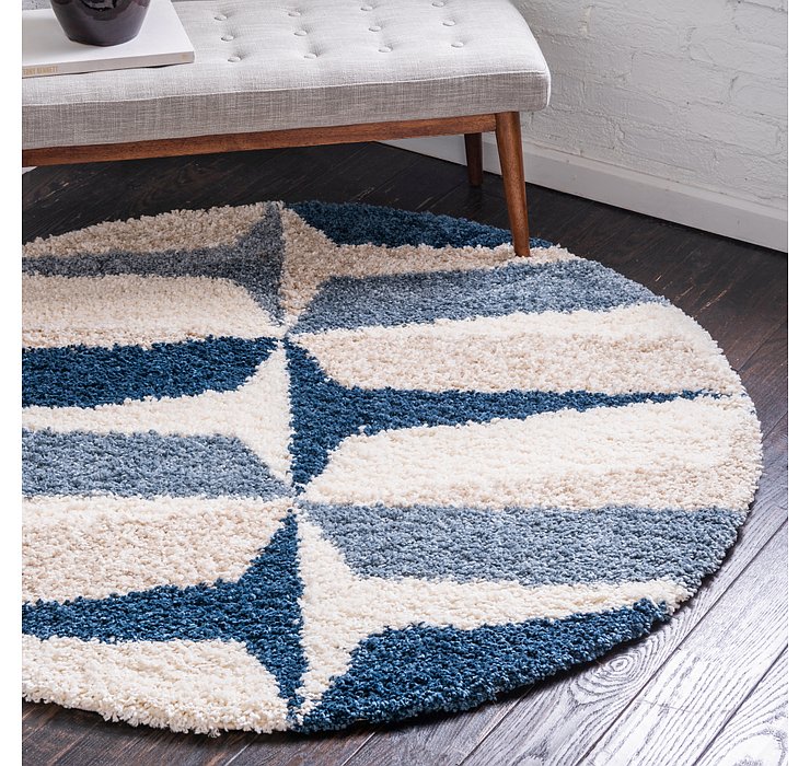 5' x 5' Lagom Shag Round Rug
