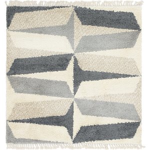 Unique Loom 8' x 8' Lagom Shag Square Rug
