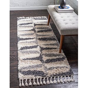 Unique Loom 2' 7 x 8' 2 Hygge Shag Runner Rug