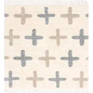 Unique Loom 8' x 8' Lagom Shag Square Rug
