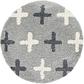 5' x 5' Athena Shag Round Rug thumbnail