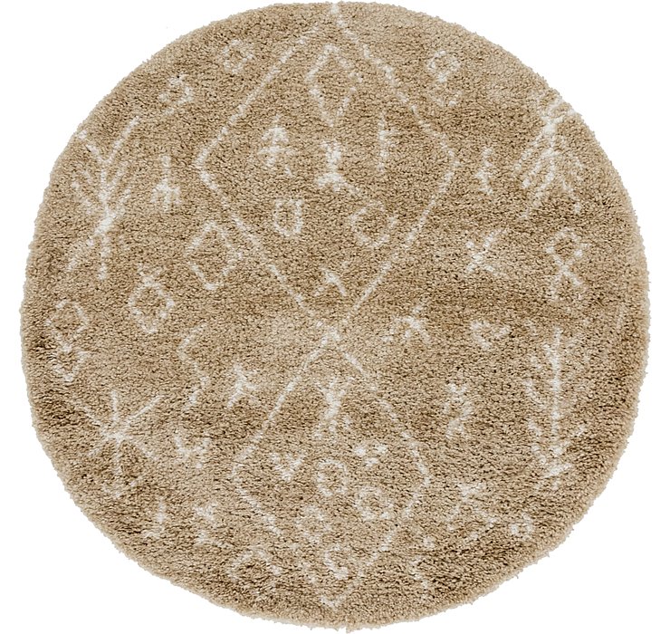 5' x 5' Morroccan Shag Round Rug