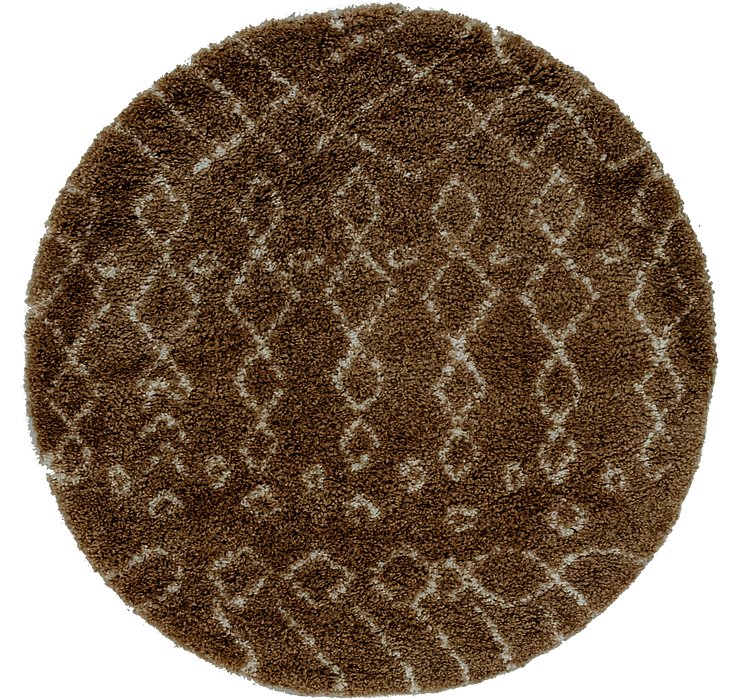 5' x 5' Morroccan Shag Round Rug