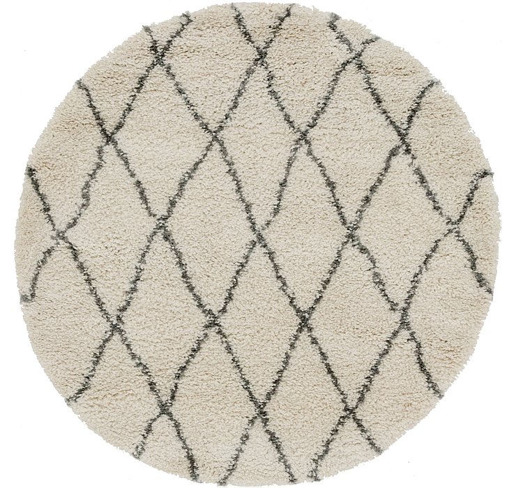 5' x 5' Morroccan Shag Round Rug