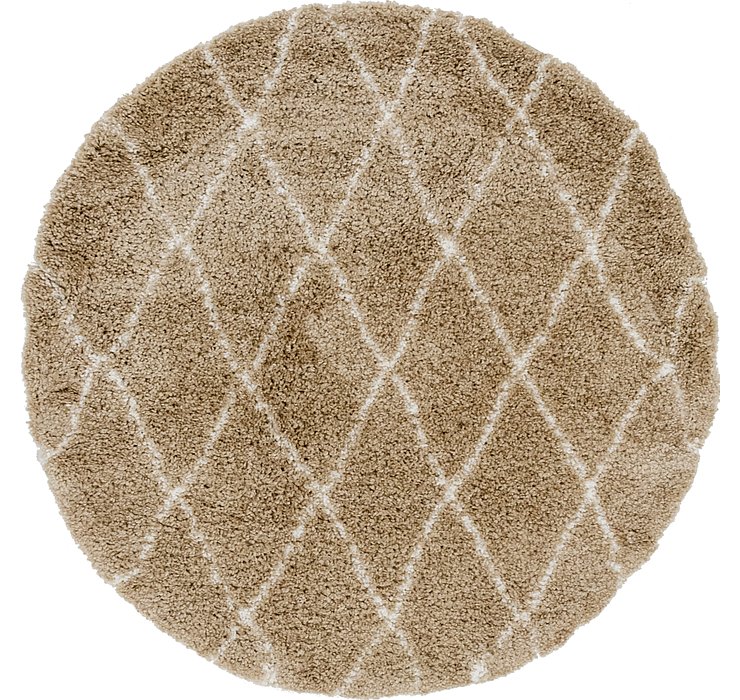 5' x 5' Morroccan Shag Round Rug
