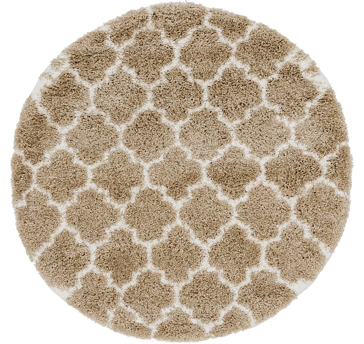 5' x 5' Morroccan Shag Round Rug